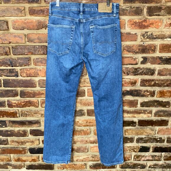American Eagle Next Level Flex Blue Denim Original Boot Bootcut Jeans Size 31x31 - Picture 5 of 8